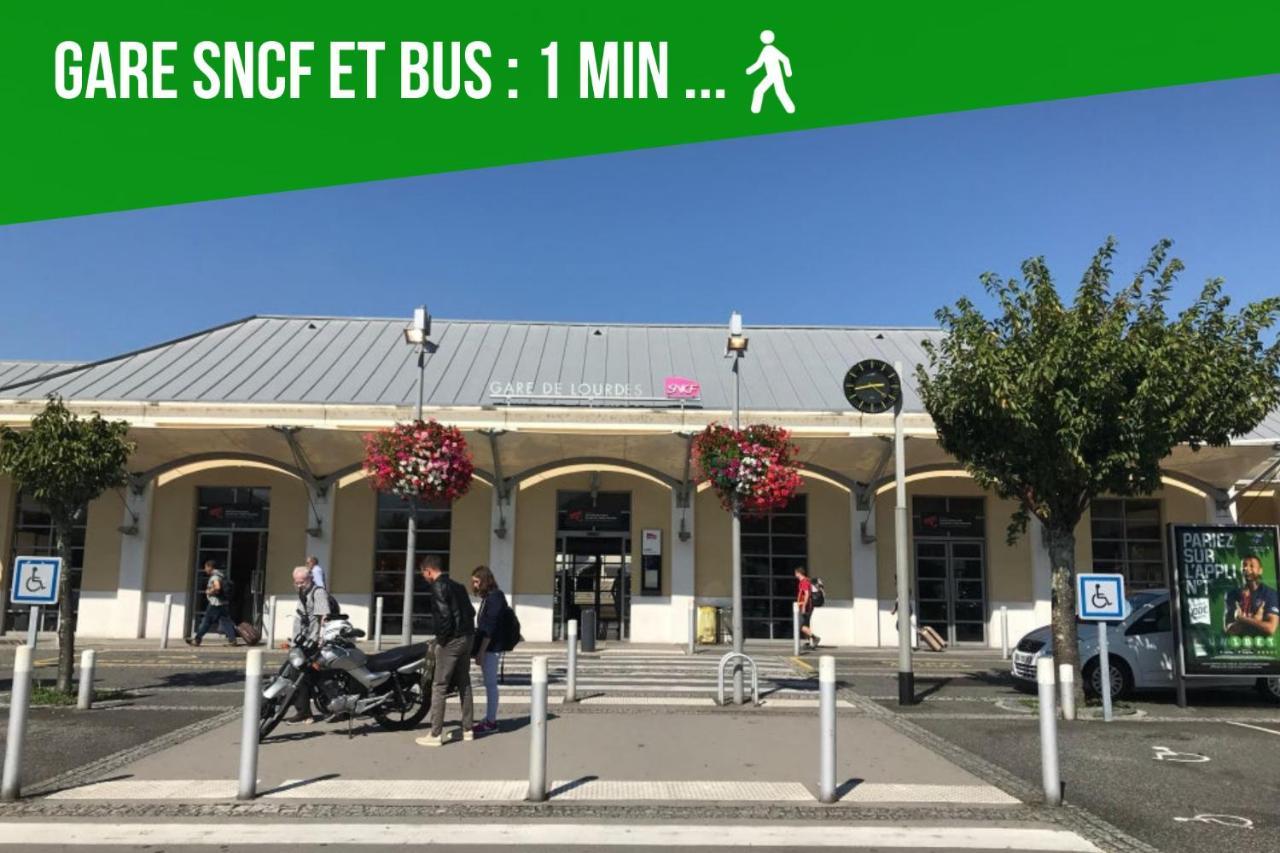 Loc Trotteur Le Fleur Des Champs F2 Cosy, Gare Sncf De Lourdes Lägenhet Exteriör bild
